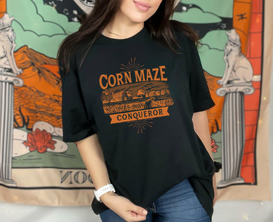 Corn Maze Conqueror Graphic Tee and Sweatshirt