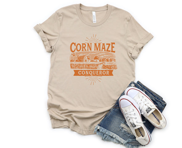 Corn Maze Conqueror Graphic Tee and Sweatshirt