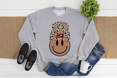 Cowprint Smile Graphic Tee and Sweatshrit