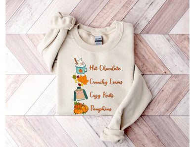 Cozy Knits Graphic Tee and Sweatshirt