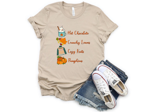 Cozy Knits Graphic Tee and Sweatshirt