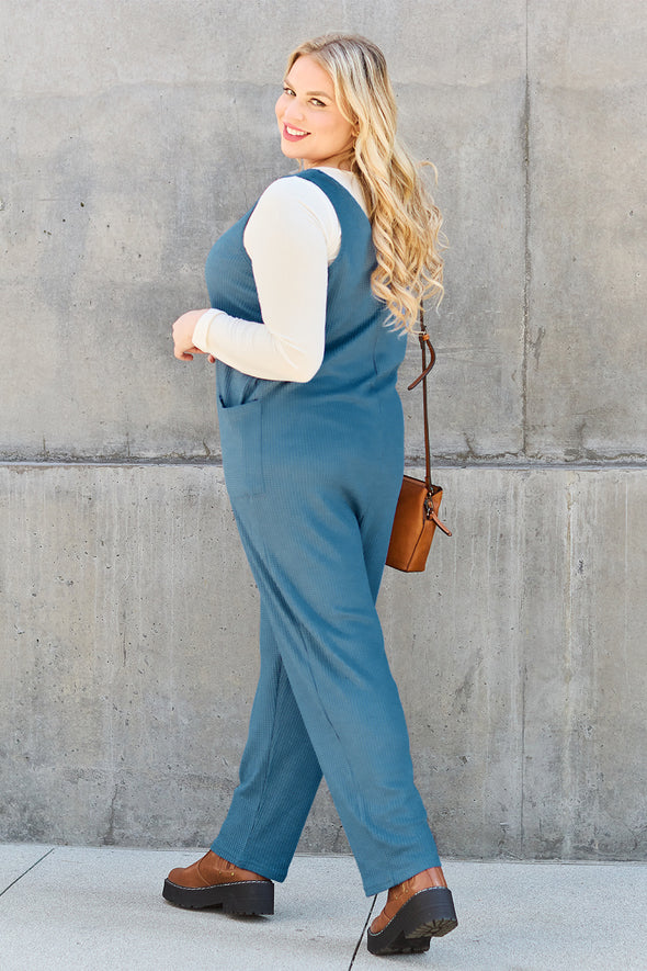 Double Take Sleeveless Straight Jumpsuit