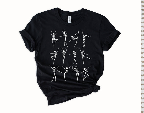 Dancing Skeletons Graphic Tee and Sweatshirt