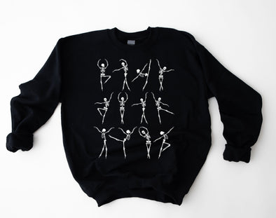 Dancing Skeletons Graphic Tee and Sweatshirt