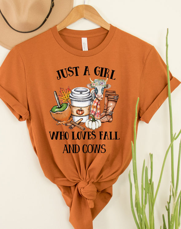 Fall & Cows Graphic Tee and Sweatshirt