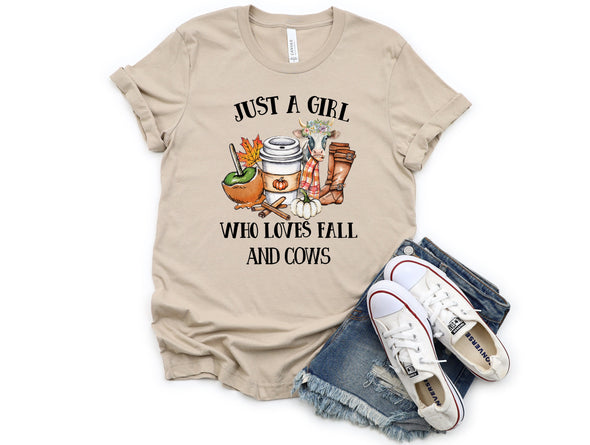 Fall & Cows Graphic Tee and Sweatshirt