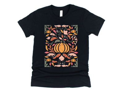 Fall Floral Graphic Tee and Sweatshirt
