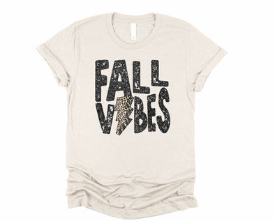 Fall Glitter Vibes Graphic Tee and Sweatshirt