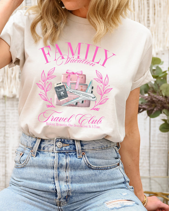 Family Vacation Social Club Graphic Tee