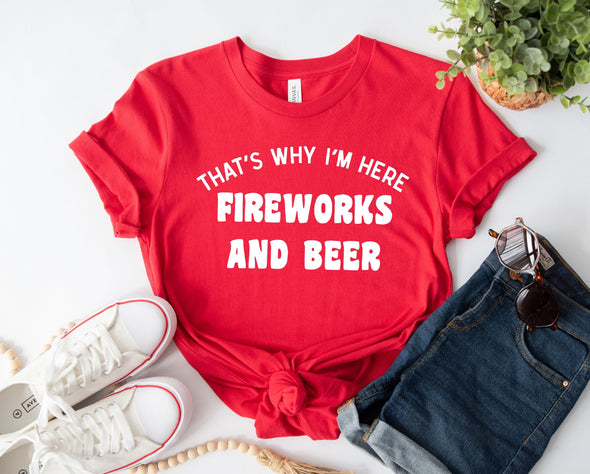 Fireworks and Blue Graphic Tee