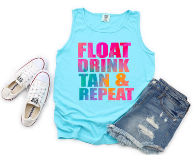 Float Drink Tan Repeat Graphic Tee