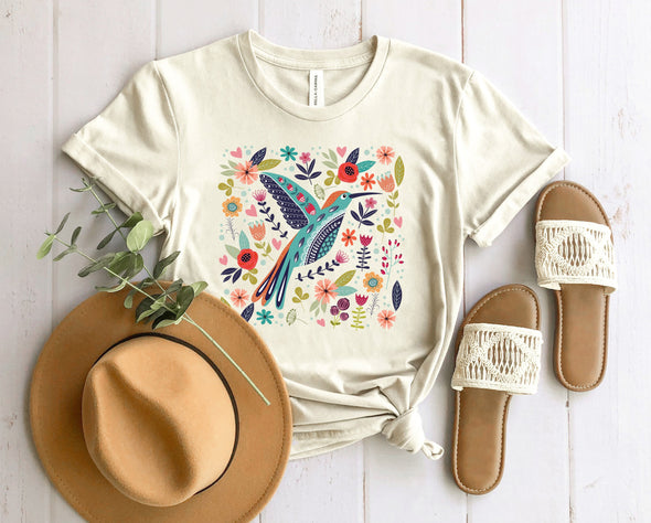 Folk Bird Graphic Tee