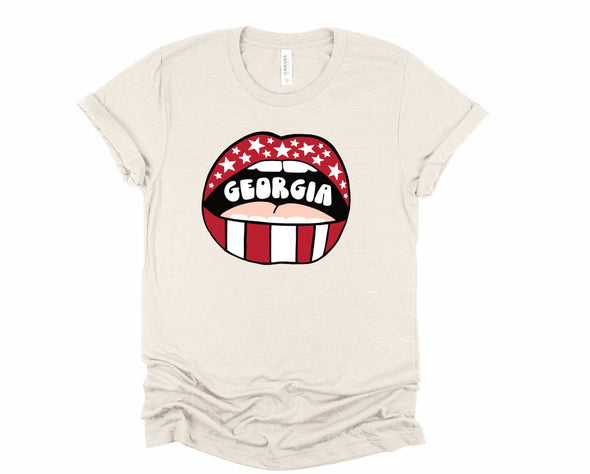 Georgia Lips Graphic Tee and Sweatshirt