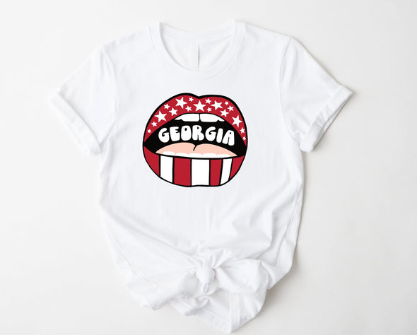 Georgia Lips Graphic Tee and Sweatshirt