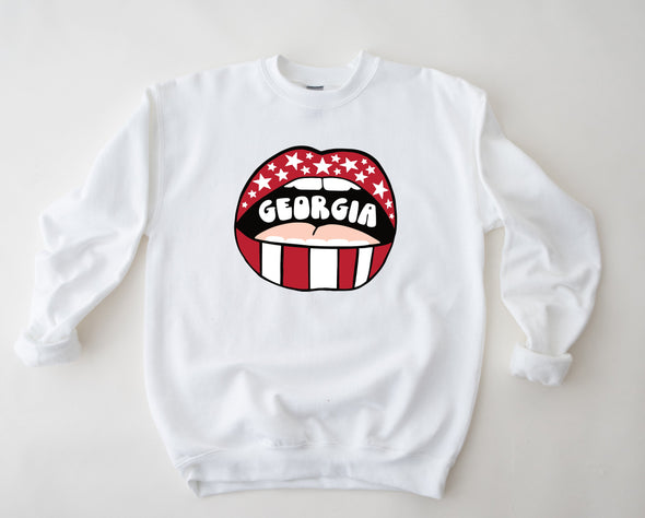 Georgia Lips Graphic Tee and Sweatshirt