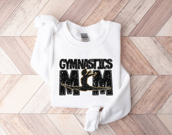 Gymnastics Bling Graphic Tee and Sweatshirt