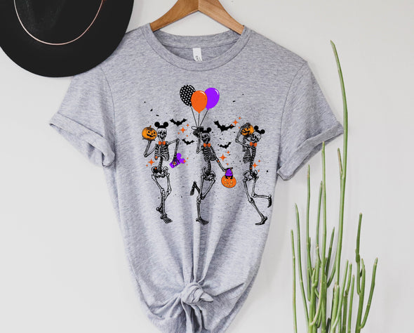 Happy Skeletons Graphic Tee and Sweatshirt