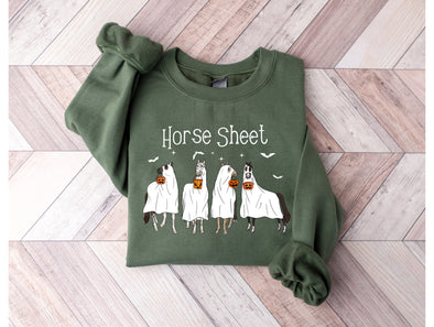 Horse Sheet Graphic Tee and Sweatshirt