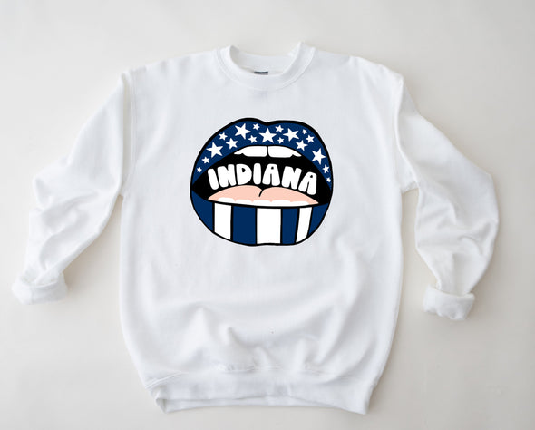 Indiana Lips Graphic Tee and Sweatshirt