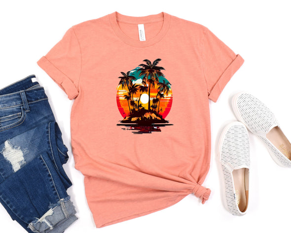 Island Sunset Graphic Tee