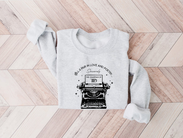 Love and Poetry Graphic Tee and Sweatshirt