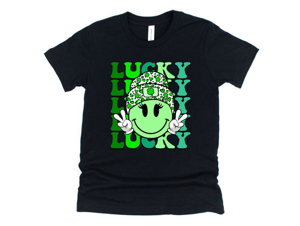 Lucky Smile Graphic Tee and Sweatshirt