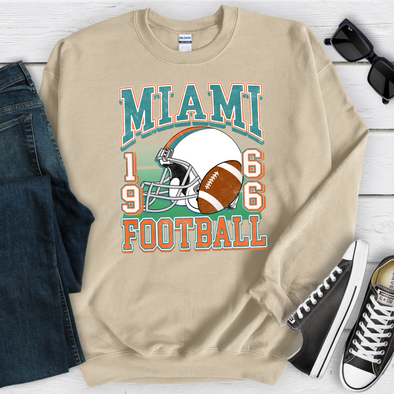 Miami Retro Football Sweatshirt