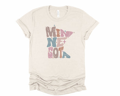 Pastel Minnesota Graphic Tee and Sweatshirt