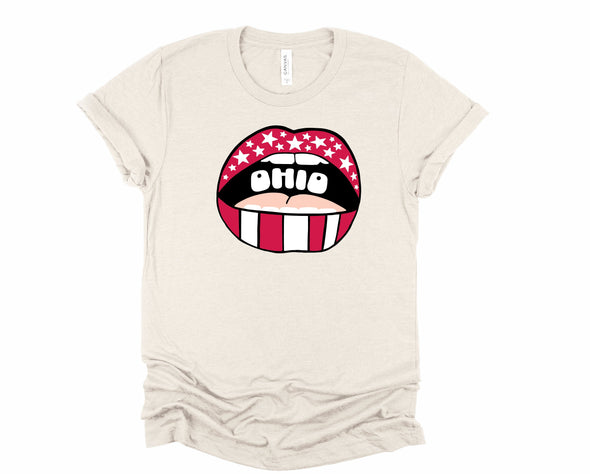 Ohio Lips Graphic Tee and Sweatshirt