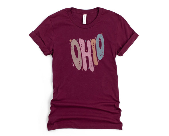 Pastel Ohio Graphic Tee and Sweatshirt