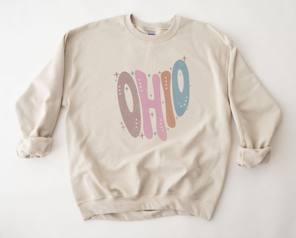 Pastel Ohio Graphic Tee and Sweatshirt