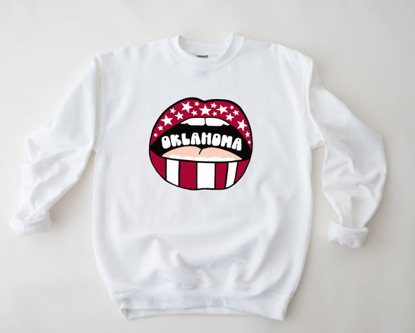 Oklahoma Lips Graphic Tee and Sweatshirt