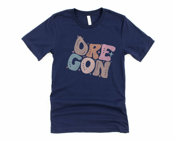 Pastel Oregon Graphic Tee and Sweatshirt