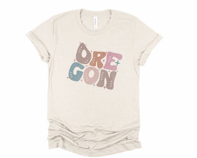 Pastel Oregon Graphic Tee and Sweatshirt