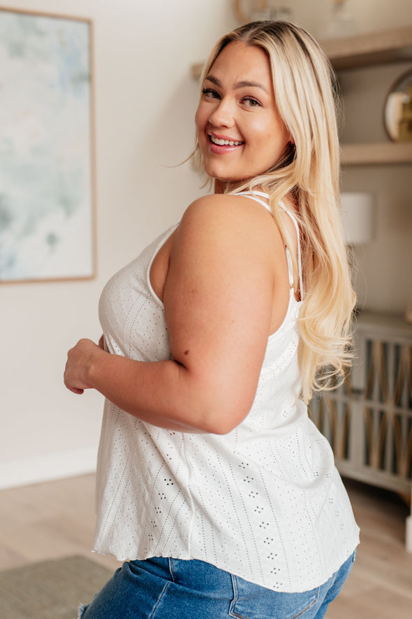 Eye On The Prize Eyelet Tank