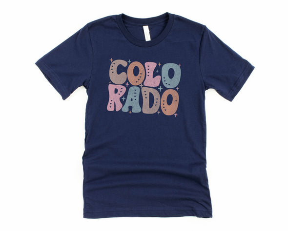 Pastel Colorado Graphic Tee and Sweatshirt