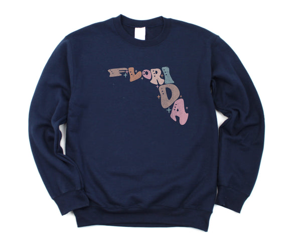 Pastel Florida Graphic Tee and Sweatshirt