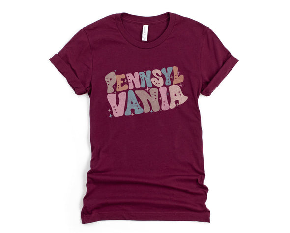 Pastel Pennsylvania Graphic Tee and Sweatshirt