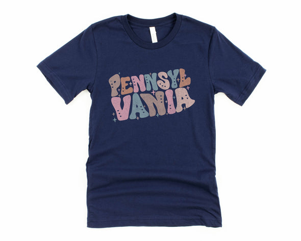 Pastel Pennsylvania Graphic Tee and Sweatshirt