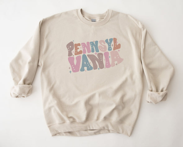 Pastel Pennsylvania Graphic Tee and Sweatshirt