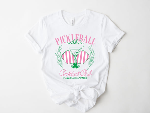 Pickleball Cocktail Club Graphic Tee