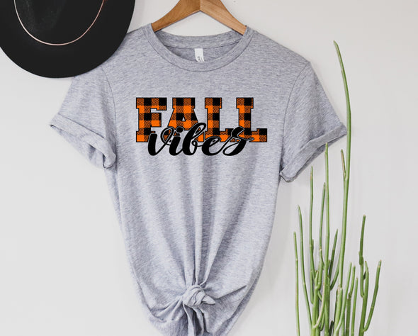 Plaid Fall Vibes Graphic Tee