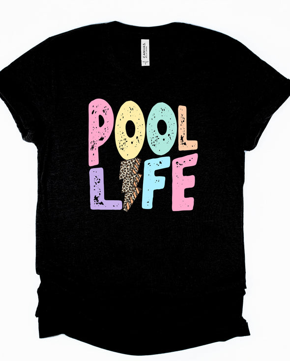 Pool Life Lightening Graphic Tee