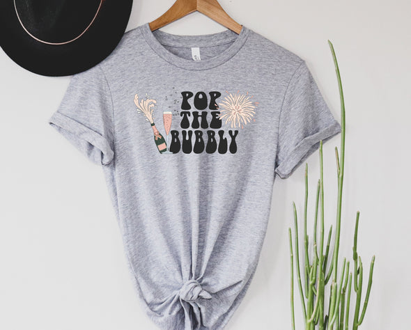 Pop The Bubbly Graphic Tee and Sweatshirt