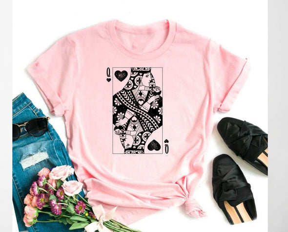 Retro Queen Of Hearts Graphic Tee