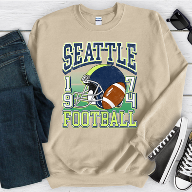 Seattle Retro Football Sweatshirt