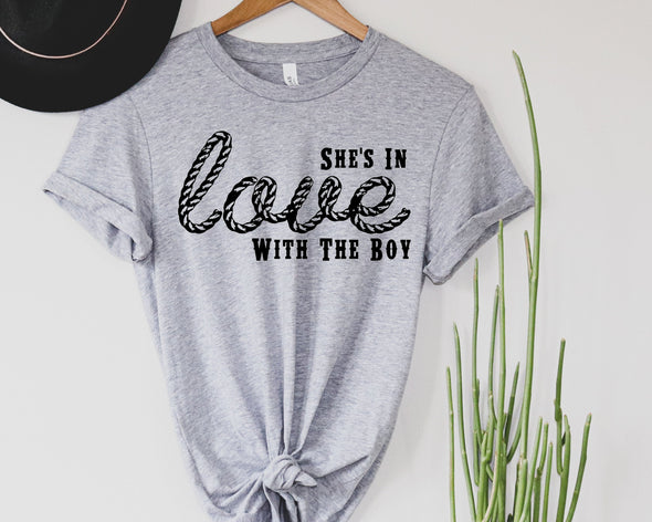 She's In Love With The Boy Graphic Tee