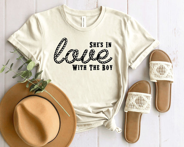 She's In Love With The Boy Graphic Tee