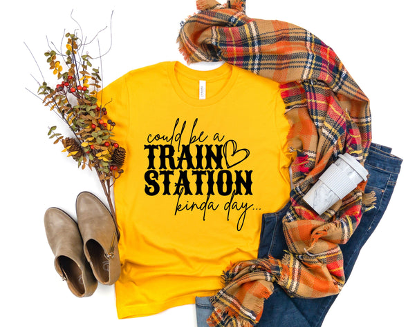 Simple Train Station Graphic Tee