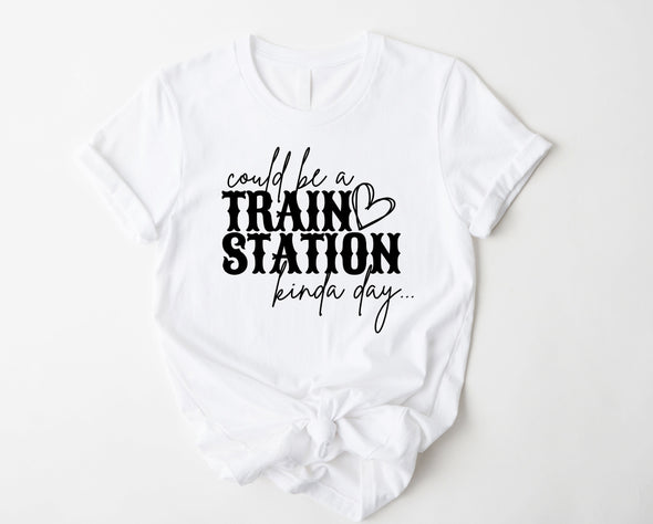 Simple Train Station Graphic Tee